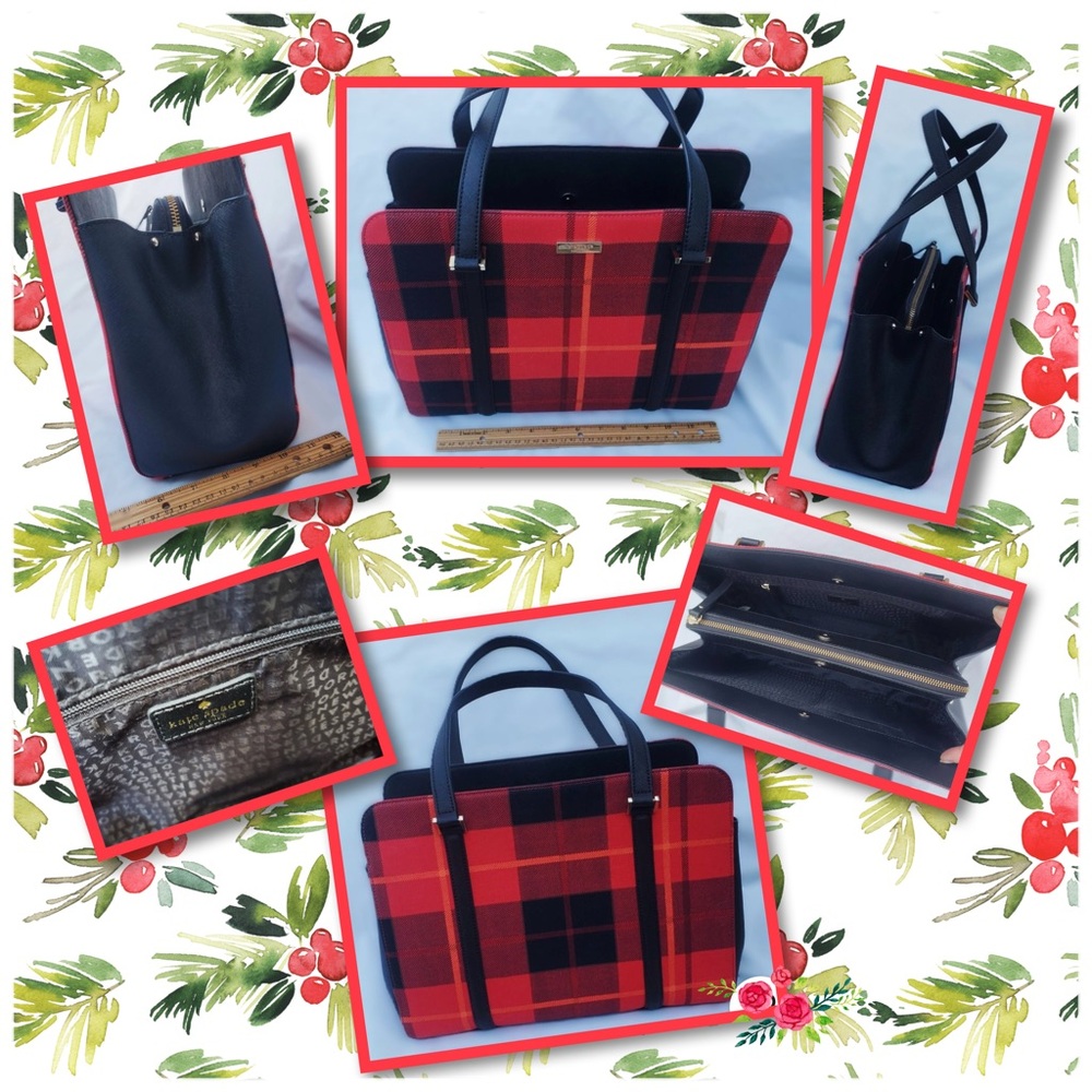 Kate Spade “Newbury Lane Tarten” Plaid Tote